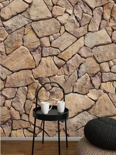 Натуральный камень случайный камень на открытом воздухе нерегулярная пшеница золотая камень внешний кирпич кирпичный двор анти -скользи