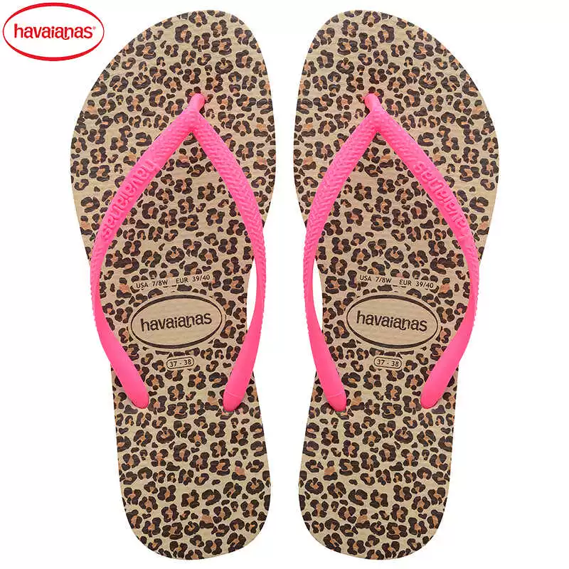 Стильные шлепанцы Havaianas, нескользящие тапочки, городской стиль, тонкие strap