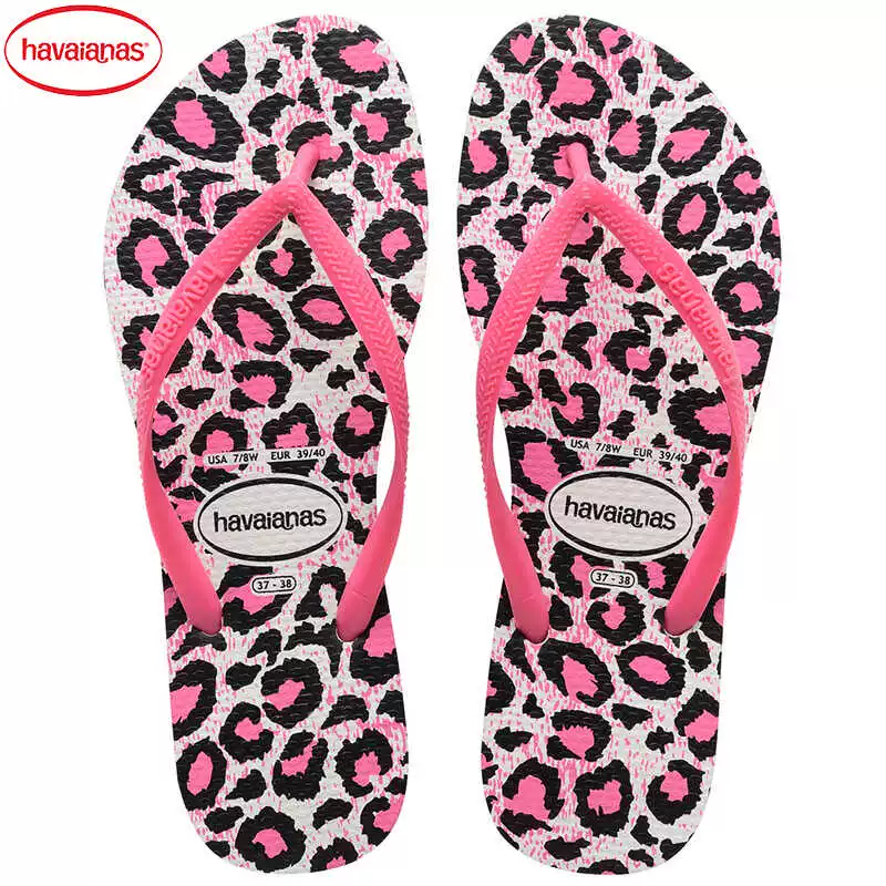 Стильные шлепанцы Havaianas, нескользящие тапочки, городской стиль, тонкие strap