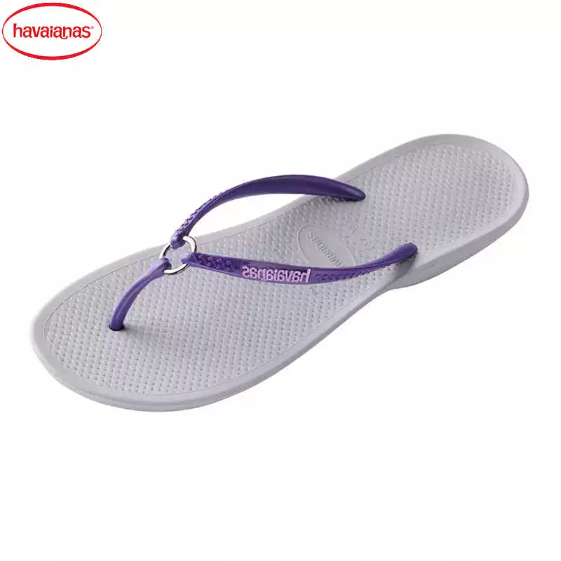 Женские сандалии Havaianas с тонкими ремешками, сланцы с кольцом и петлей на языке