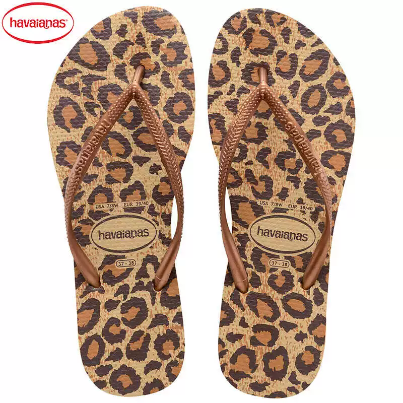 Стильные шлепанцы Havaianas, нескользящие тапочки, городской стиль, тонкие strap