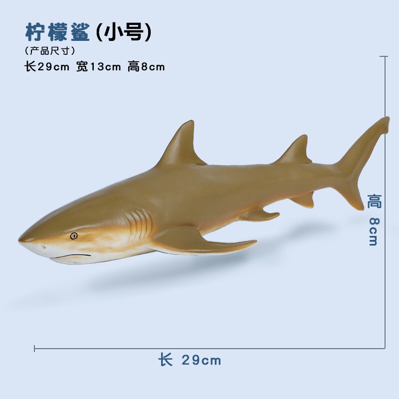 Игрушки-животные 鲨鱼玩具软胶大号大白鲨巨齿鲨仿真海洋动物生物模型海底世界鲨鱼 Hikohiro