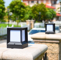 Solar column lamp outdoor waterproof villa door lamp mains dual-purpose wall lamp garden garden garden garden garden garden garden garden