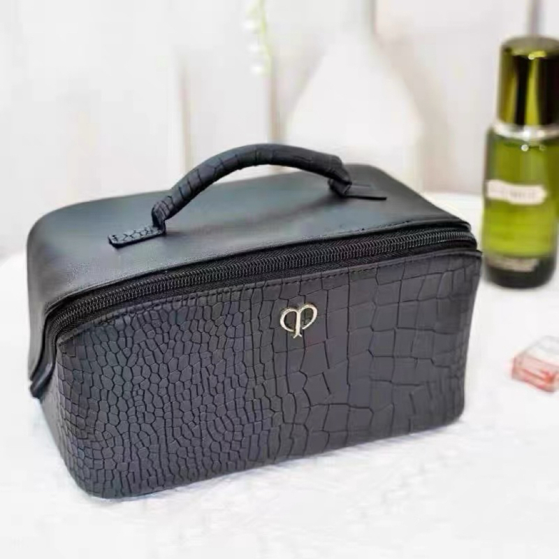 Cpb/Skin Key Double-Waterproof High-End Leather Portable Travel Large-Capacity Cosmetic Bag and Toiletry Bag