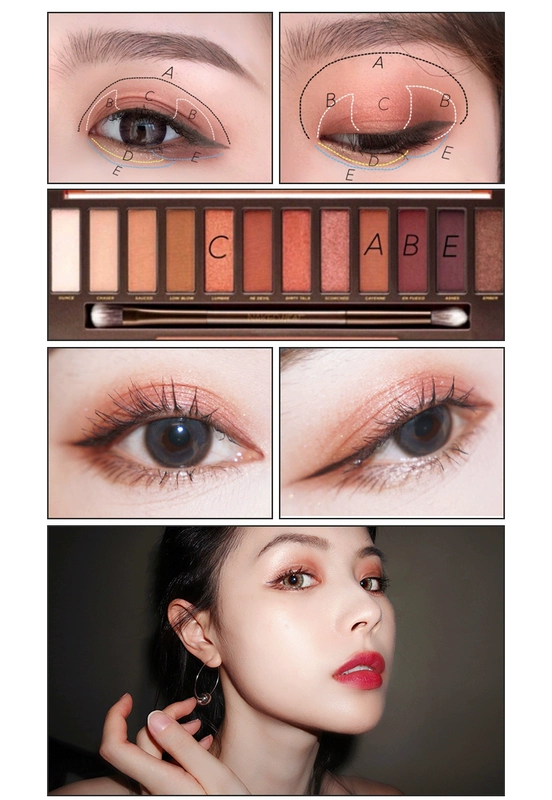 Phấn mắt thành phố bị từ chối Cherry cherry HEAT pumpkin / NAKED3 đĩa URBAN DECAY / UD xác thực nữ - Bóng mắt