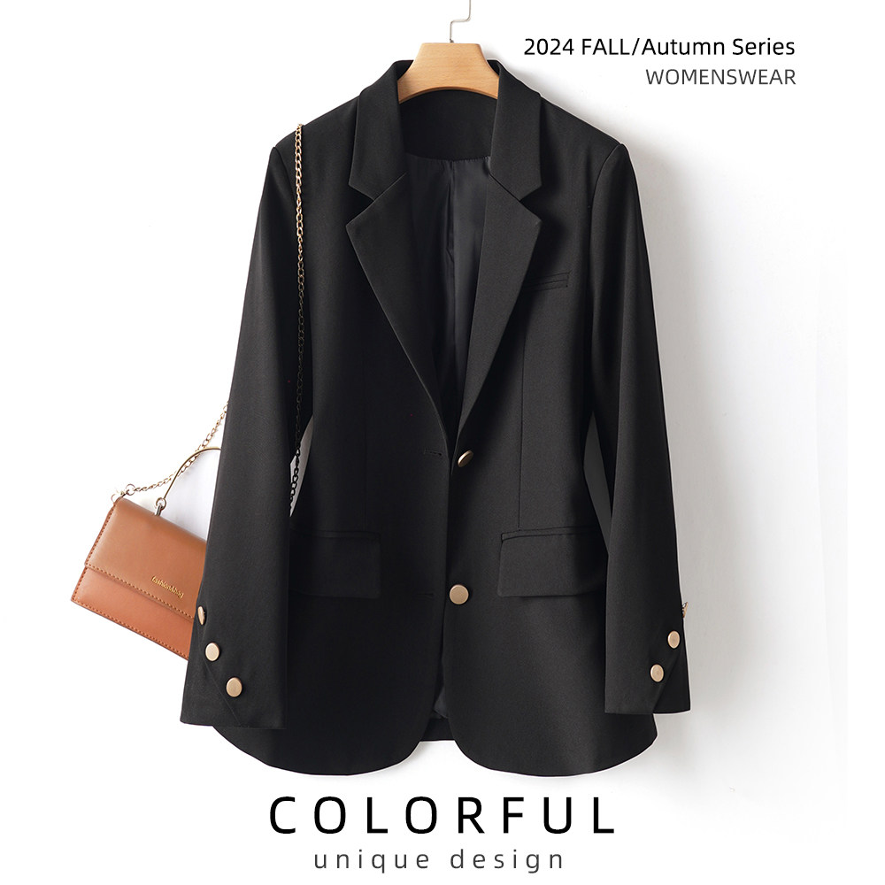 Слегка полноватый мм осенний новый высококачественный тонкий пиджак для женщин 2025 года, большие размеры, повседневный темперамент, маленький костюм, тренд