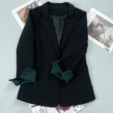 Осенний пиджак классического кроя для отдыха, коллекция 2022, популярно в интернете, оверсайз, изысканный стиль