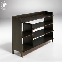 Paya ancient wood side cabinet simple display rack tea book storage rack home