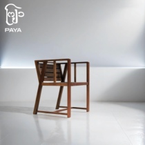 Paya ancient wood Japanese Zen tea chair wabi-sabi style solid wood chair tea table and chair