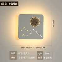 Лунный эйтер-B-стиль белый квадратный монохромный теплый свет