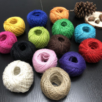 Color hemp rope kindergarten creative diy handmade material winding vase photo wall decoration hanging wall woven rope