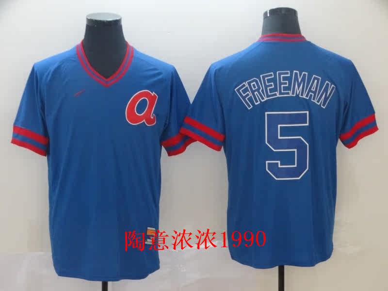 Atlanta Braves 5 freeman Warriors new baseball uniform men