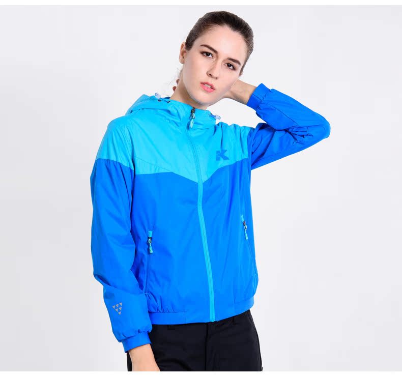 Áo khoác thể thao nữ mùa xuân và mùa thu giản dị Áo trùm đầu Hàn Quốc Áo khoác mỏng nữ áo khoác gió - Áo khoác thể thao / áo khoác áo khoác new balance nữ