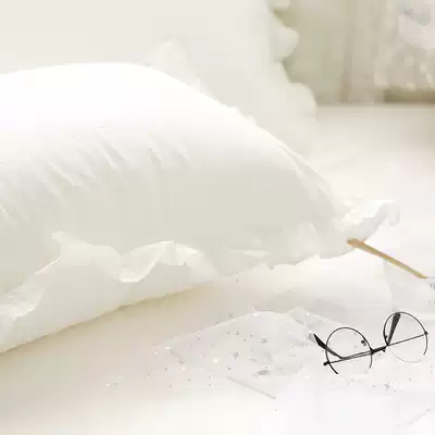 Candy color cotton lace pillowcase sweet princess wind cotton pillow cover bedding can be customized seven colors