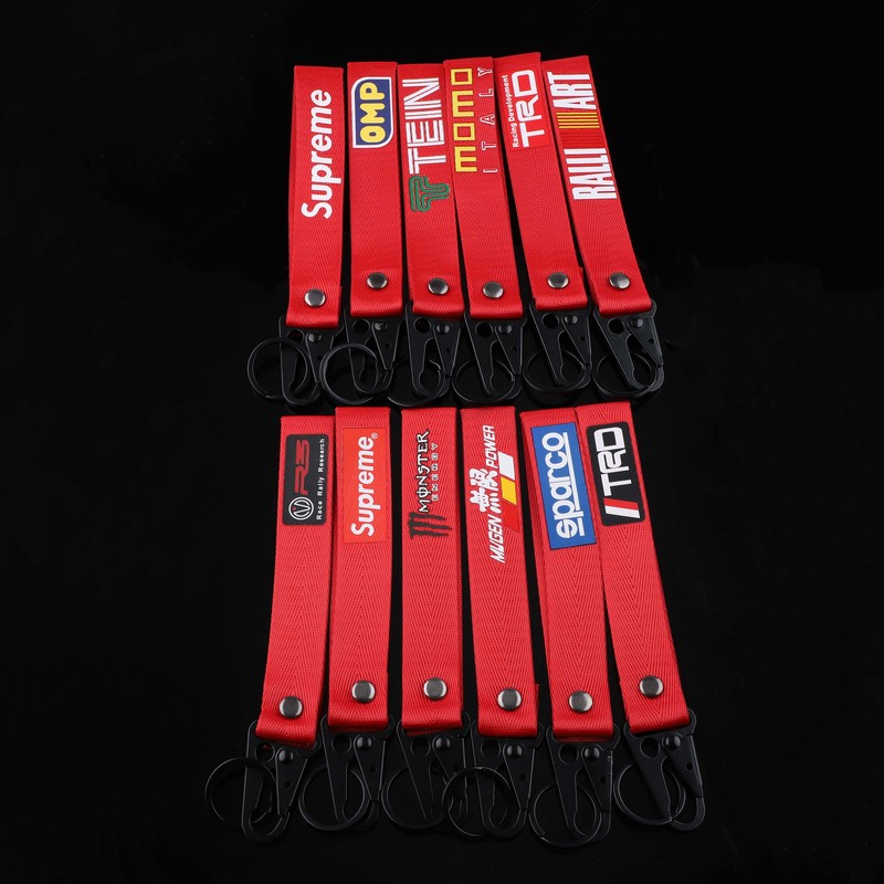 Car Modification Elegant Racing Culture Keychain Jdm Pendant Key Strap Trendy Decoration Mugen Trd Accessories