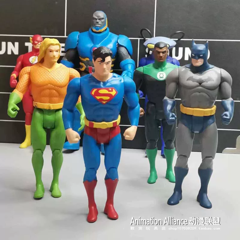 Оригинальные оптовые товары DC Оригинал 5-дюймовый патрон Бэтмен Супермен Флэш Тёмный Лидер Главная Игровая Модель