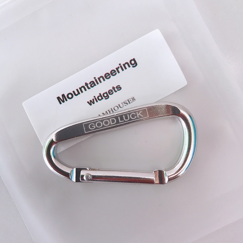 Goodluck Good Luck Carabiner Car Keychain Backpack Accessory AirPods Bluetooth Earphone Pendant Clip