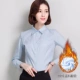 Áo sơ mi trắng nữ tay dài 2018 xuân mới chuyên nghiệp áo ol overalls sơ mi mỏng mỏng Han Fan mùa thu áo sơ mi đen nữ