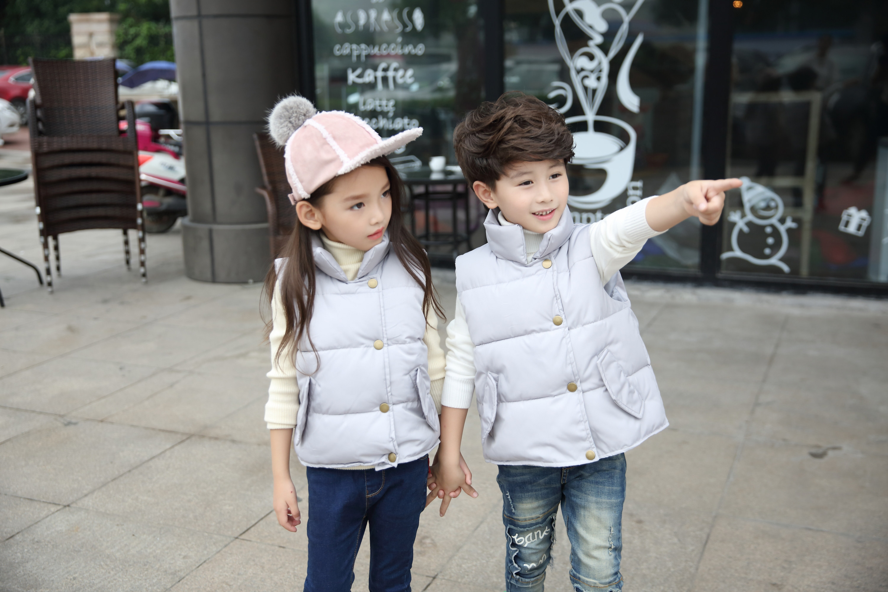 Gilet fille en Toile de coton - Ref 2071707 Image 10