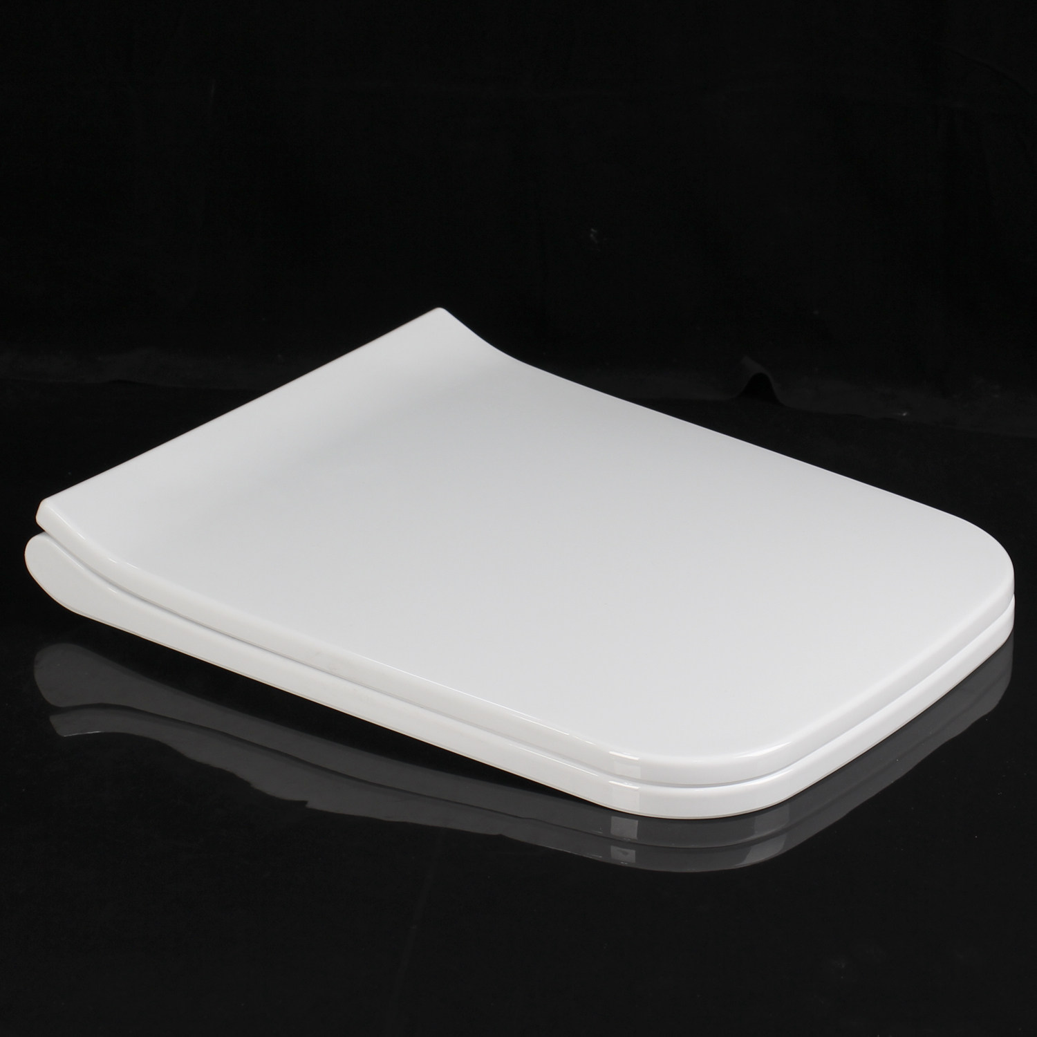 Toilet Lid Home Universal Square Thickened Old-fashioned Buffer Sitting Pan Cover Plate Slow Down Toilet Plate Square Toilet Lid