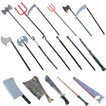 Hallowed Costume Prom prop performance Supplies cosplay Soldier Red Tripods Dead God Sickle Axe Fake Knife