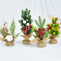 Christmas tree home small mini desktop ornaments small ornaments package Korean version of Christmas decorations table small tree