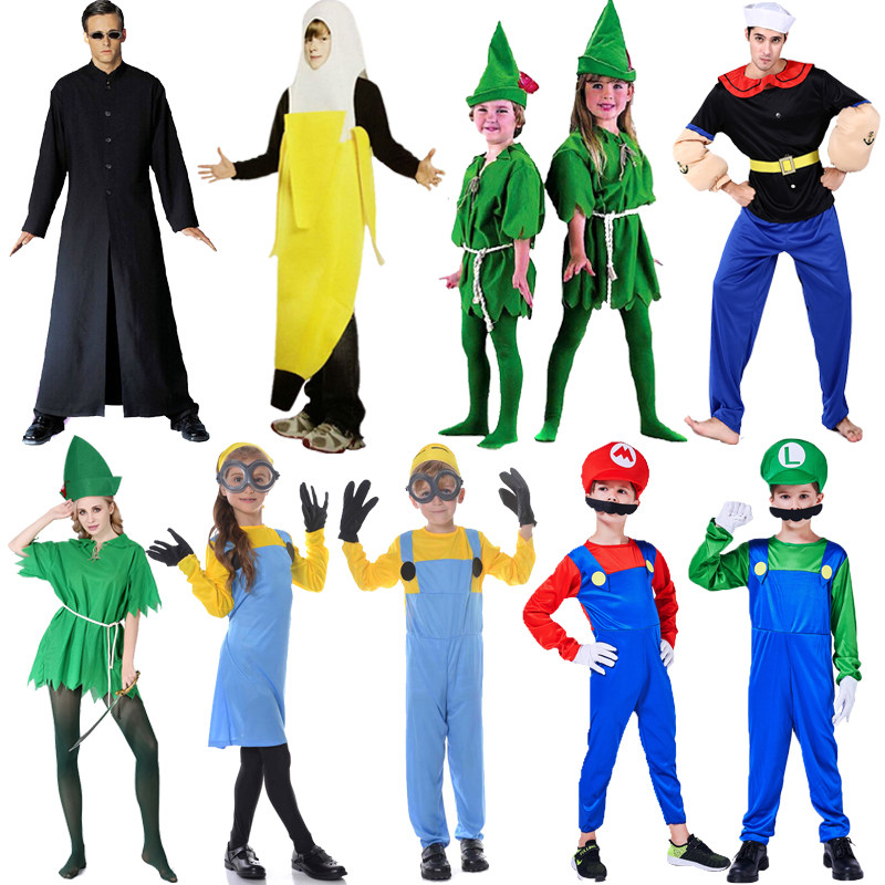 Halloween cos adult children anime costume Mary film and television costume Popeye suit Peter Pan costume