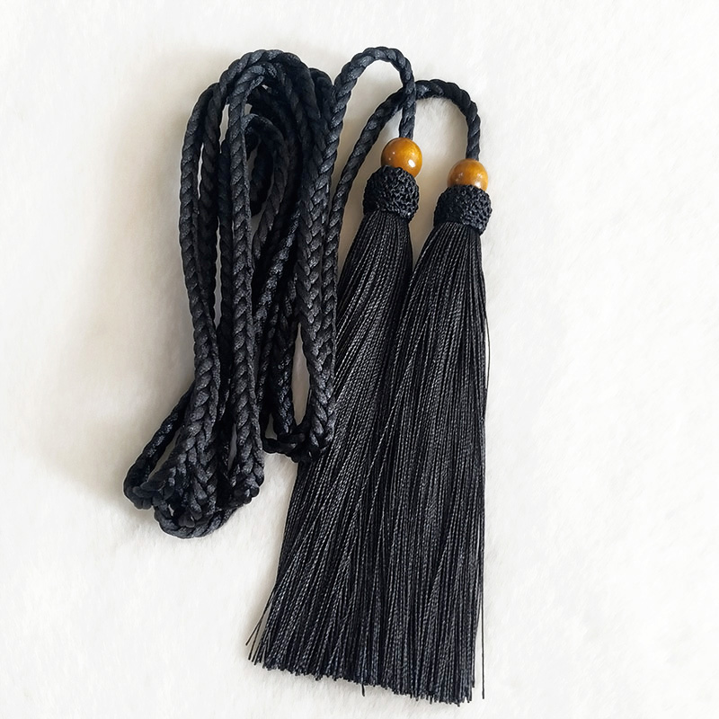 Original five shares of weaving and widening long stream Su-stream hard rope tapes men and women in Han-clothed longline Chinese wind belt