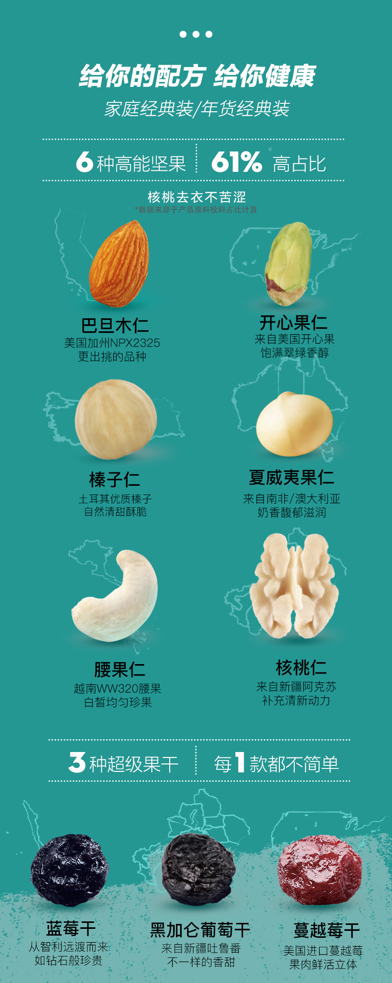 三只松鼠 每日坚果 750g/30袋 图4