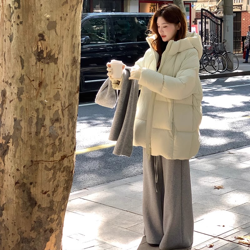 Cloud Puff down Jacket for Women, Winter 2025 New Model, Mid-Length, Ultra-Light, Petite, Super Stylish, This Year's Hot Trend