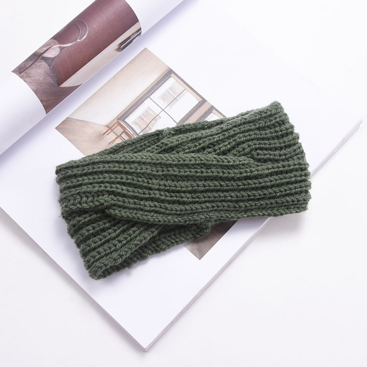 Tóc bồng bềnh Hàn Quốc mũ len đỏ dệt kim headband nữ phụ kiện tóc ngọt ngào vẻ đẹp ngọt ngào nữ tiara headband rộng vành nơ kẹp tóc