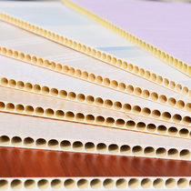 Bamboo and wood fiber integrated wallboard Wall decoration board Quick-installed wall panel buckle plate decoration materials Self-installed ceiling plate