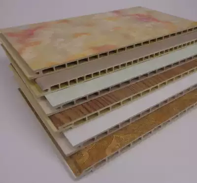 Bamboo wood fiber integrated wallboard suspended ceiling whole house decoration material PVC splicing quick-pack stone plastic wall panel