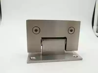 Glass door hinge 90 degree bilateral bathroom clip stainless steel glass clip shower room hinge