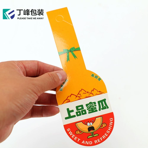 Канталупа, висящая мелоновая ярлык, медовая метка, общие фрукты с фруктами, висящие фрукты, настройка фруктов