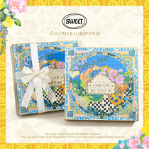 Ding Feng · Coffret cadeau de fruits estampés à chaud 8-10 catties boîte demballage dillustration peinte à la main mélanger et assortir la boîte vide universelle