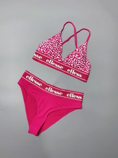 Amber外单 Elless* 女士分体三角泳裤比基尼泳衣温泉度假 带胸垫