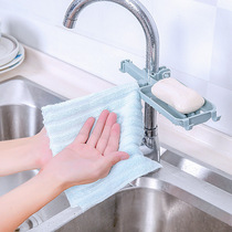 Faucet rack sink storage rack sink rag drain shelf home kitchen put dishwashing sponge shelf