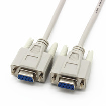 DB9 serial port cable RS-232 9-pin female to female 2 and 3 cross COM port cable 9 holes to holes