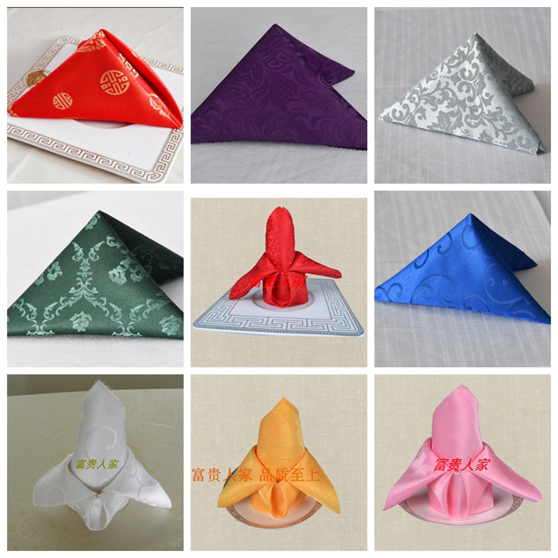 Special price multicolor European flower hotels restaurant discount cloth wedding ceremony napkin scarf wipe mouth to wipe the cup cloth