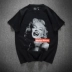 Châu Âu và Hoa Kỳ thương hiệu thủy triều gợi cảm Monroe in áo thun hip hop lỏng thủy triều nam ngắn tay cotton thoáng khí những người yêu thích áo sơ mi