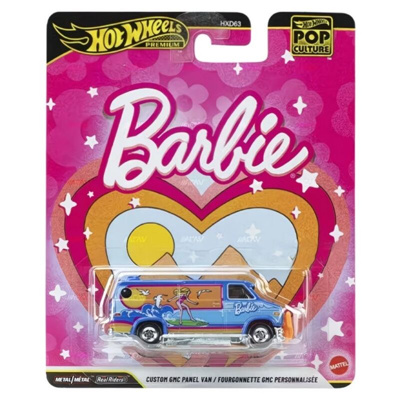 Hot Wheels Hxd63 Gold Label Pop Culture Barbie Rv Cyberpunk 2077 Stranger Things Car Model