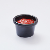 Kuqi creative tableware American tableware cafe casual bar black melamine sauce cup sauce cup small bowl