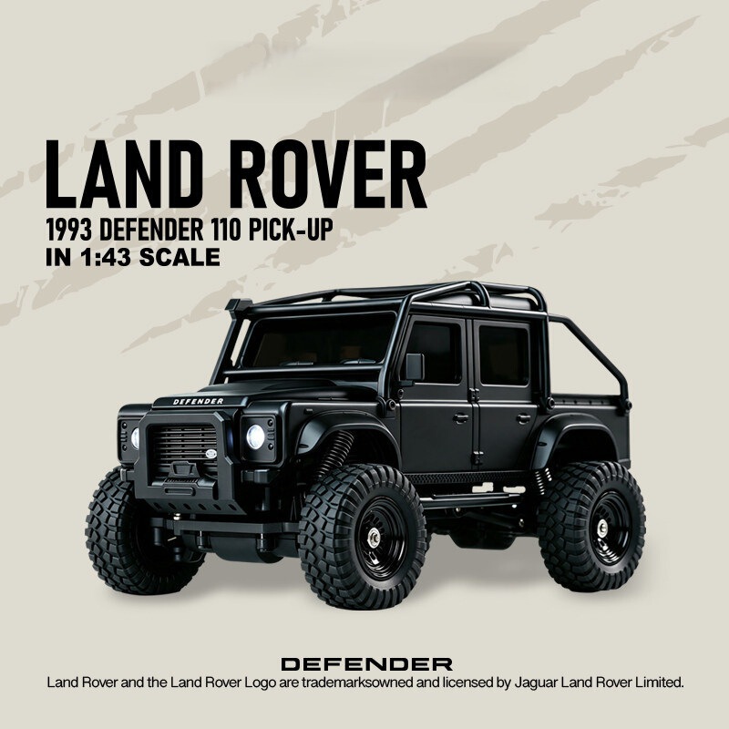 Alloy Land Rover Four-Wheel Drive Rc Mini Remote Control Car Desktop Climbing Off-Road Vehicle Boy Toy Children's Black Technology