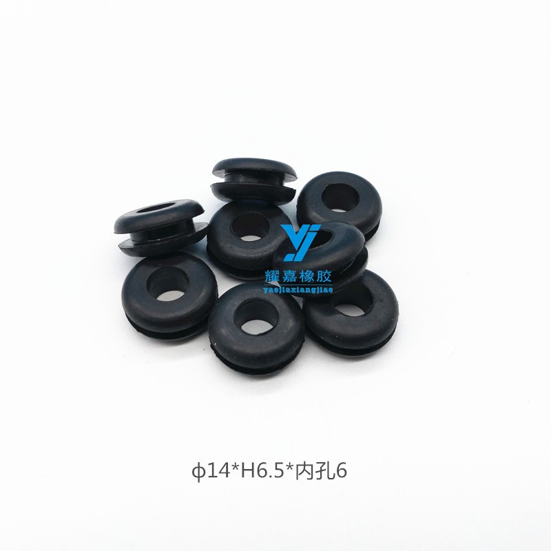 Chassis protective coil Silicone wire bead black protective coil sheath Lamp cover protective ring over coil wire buckle 14*6 5