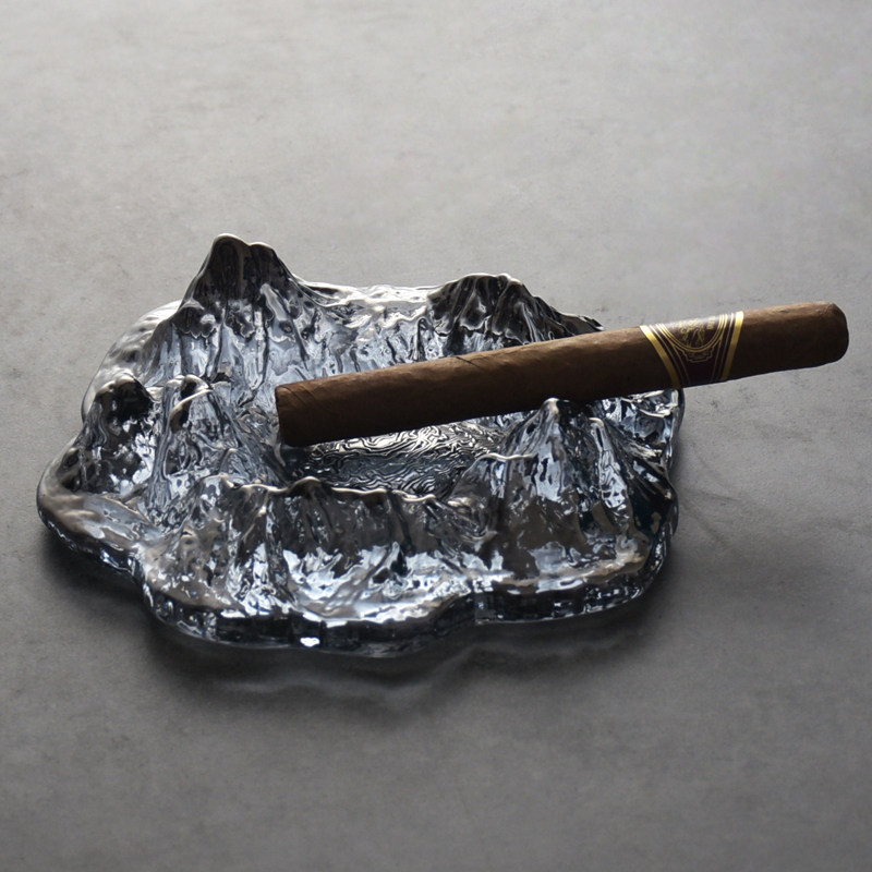 Japan-style INS Glass Glacier Tobacco Ashtray Cigar's ashtray Office Bar clubhouse extermination of the ashtray