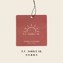 Authorized the United States P F Candle Co Car aromatherapy card incense hanging wardrobe Indoor aromatherapy wooden incense