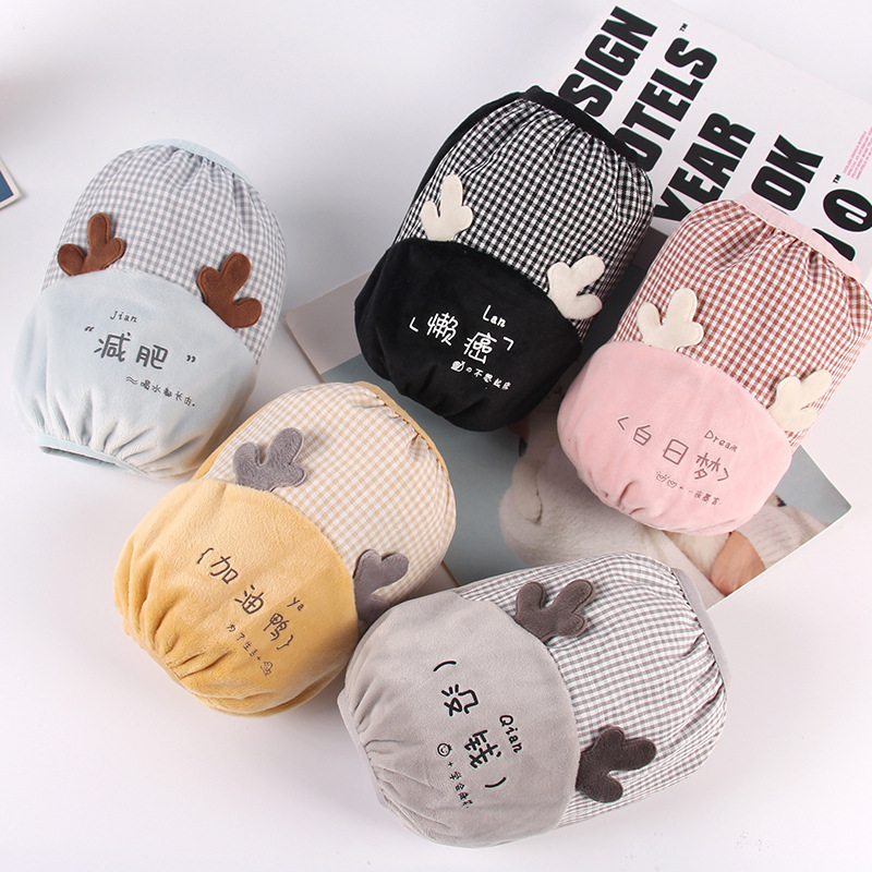 Oops, creative cartoon sleevy sleeves short suede cloth home office anti-fouling and dirty sleeves head adult clean armguard