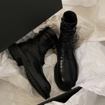 Niche models do not hit the upper foot handsome strap Motorcycle Martin boots