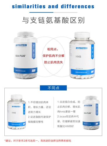 MyProtein HMB 250G увеличивает объем мышц и усиливает мощность, чтобы увеличить выносливость Британский импорт 180 таблеток